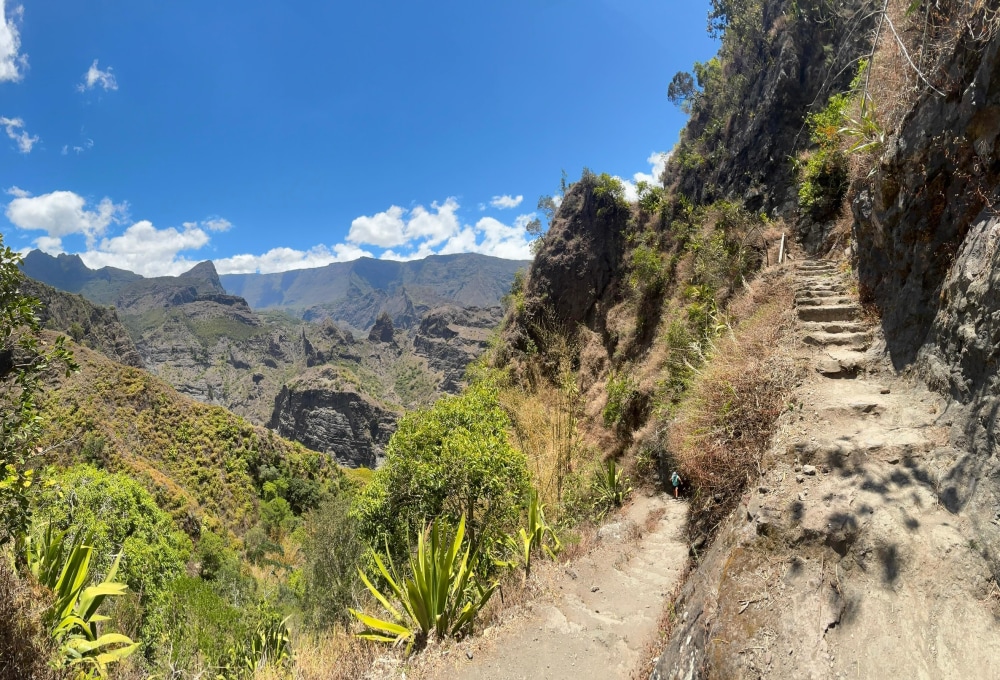 Auf nach Marla über die Schlucht Cascade de Trois